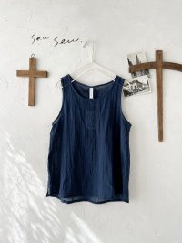 seasew.／ボイルワッシャータンクトップ ・ネイビー