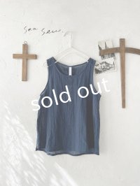seasew.／ボイルワッシャータンクトップ ・ネイビー