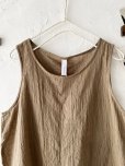 画像2: seasew.／ボイルワッシャータンクトップ ・ベージュ (2)