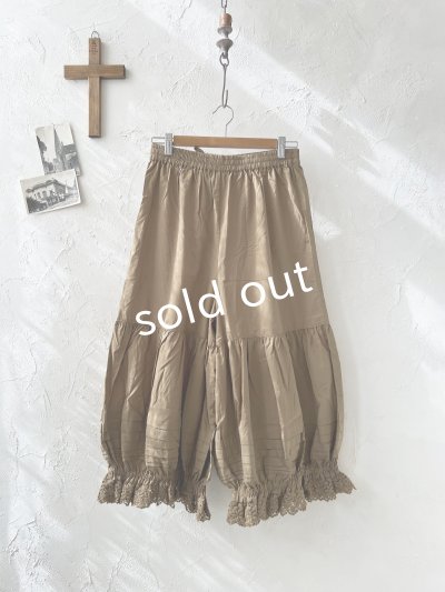画像3: manoamano/1段レースドロワーズペチパンツ・オリーブ