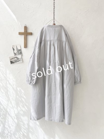 画像6: Branch m'/タックシャツチュニック・ライトグレー