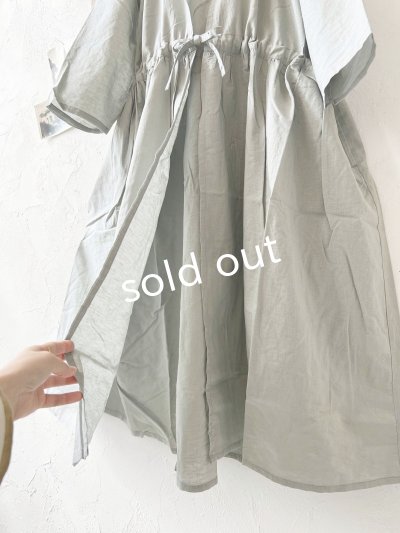 画像6: Branch m'/ドロスト羽織ワンピース・グレー