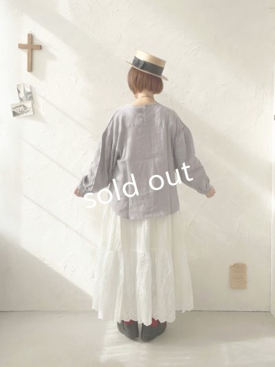 画像11: Branch m'/織姫炊きリネンプルオーバー・ライトグレー