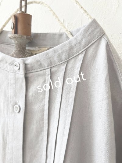 画像3: Branch m'/タックシャツチュニック・ライトグレー