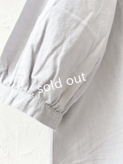 画像4: Branch m'/タックシャツチュニック・ライトグレー