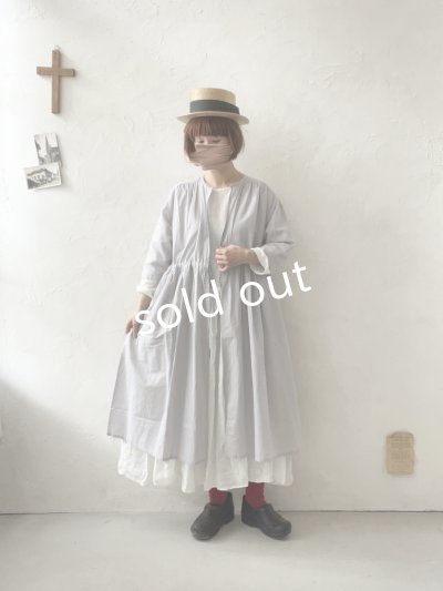画像10: Branch m'/ドロスト羽織ワンピース・グレー
