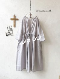 Branch m'/ドロスト羽織ワンピース・ラベンダー