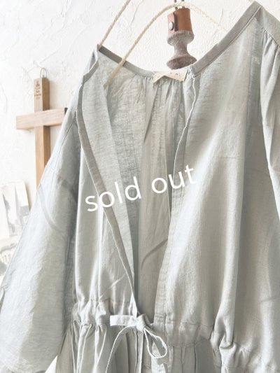 画像3: Branch m'/ドロスト羽織ワンピース・グレー