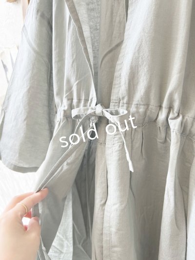 画像4: Branch m'/ドロスト羽織ワンピース・グレー