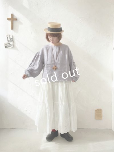 画像7: Branch m'/織姫炊きリネンプルオーバー・ラベンダー