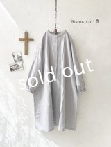 Branch m'/タックシャツチュニック・ライトグレー