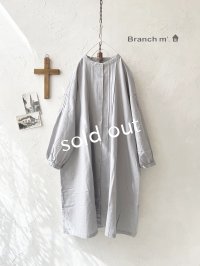 Branch m'/タックシャツチュニック・ライトグレー