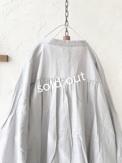 画像7: Branch m'/タックシャツチュニック・ライトグレー