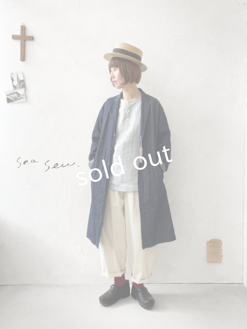 画像9: seasew.／104 デニムテーラードジャケット・インディゴ (9)