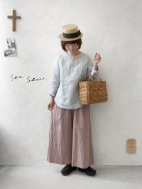 seasew.／ワッシャータックワイドパンツ・ピンク