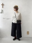 画像1: seasew.／ワッシャータックワイドパンツ・ブラック (1)