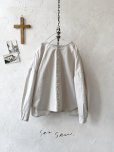 画像1: seasew.／タイプライターワッシャー長袖シャツ・ライトベージュ (1)