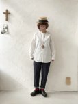 画像9: seasew.／高密度ツイルノーカラーシャツ・オフ