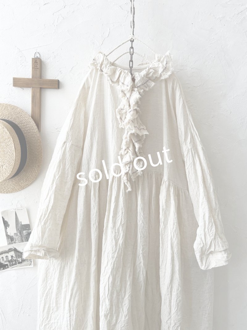 画像2: MARCHE' DE SOEUR／フローフリルワンピース・アイボリー (2)