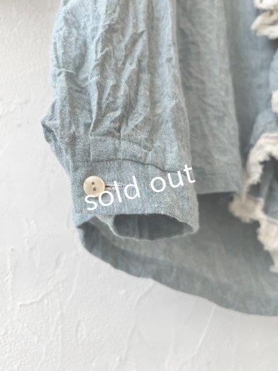 画像6: MARCHE' DE SOEUR/フローフリルタイトブラウス・ブルー