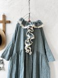 画像2: MARCHE' DE SOEUR／フローフリルワンピース・ブルー (2)