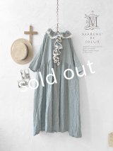 MARCHE' DE SOEUR／フローフリルワンピース・ブルー