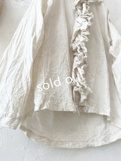 画像7: MARCHE' DE SOEUR/フローフリルタイトブラウス・アイボリー