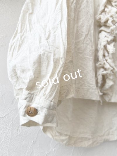 画像8: MARCHE' DE SOEUR/フローフリルタイトブラウス・アイボリー