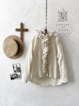 画像1: MARCHE' DE SOEUR／フローフリルタイトブラウス・アイボリー (1)