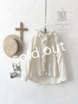 MARCHE' DE SOEUR／フローフリルタイトブラウス・アイボリー