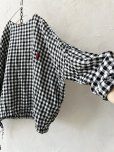 画像7: MARCHE' DE SOEUR／裾絞りリネンプルオーバー・ギンガム