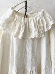 画像2: MARCHE' DE SOEUR／ラッフル襟のワンピース・オフ (2)