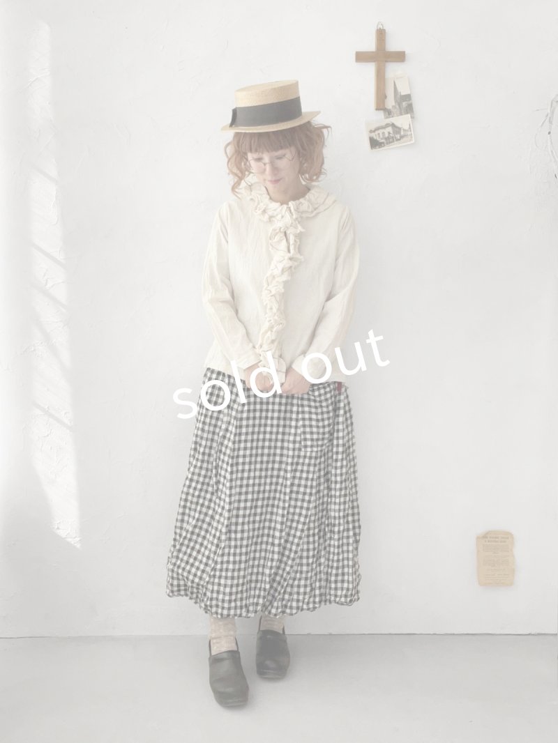 画像13: MARCHE' DE SOEUR／バルーンスカート・ギンガム (13)