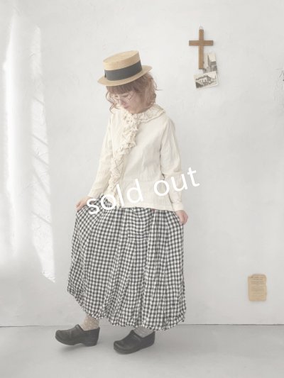 画像11: MARCHE' DE SOEUR/フローフリルタイトブラウス・ブルー