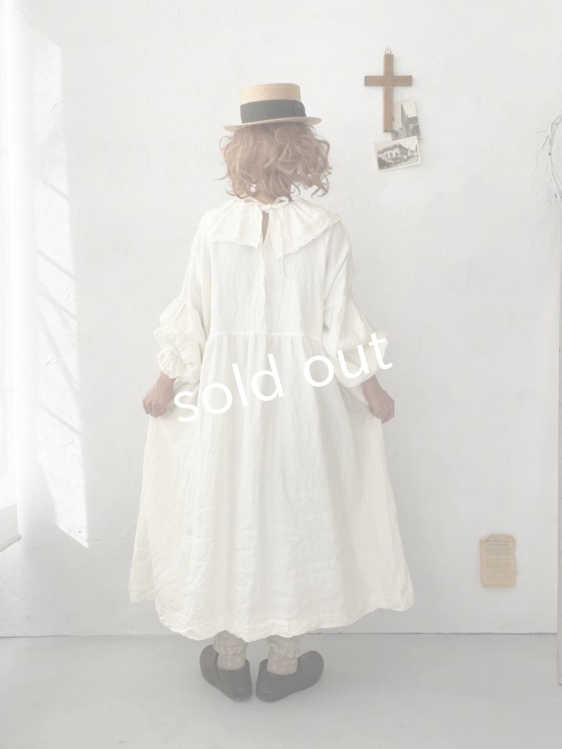 画像15: MARCHE' DE SOEUR／ラッフル襟のワンピース・オフ (15)
