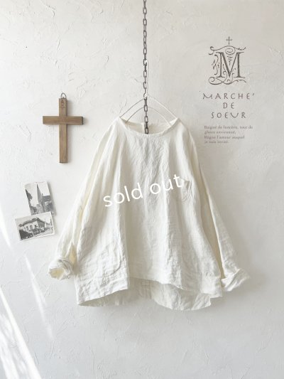 画像1: MARCHE' DE SOEUR／リネンプルオーバー・オフ