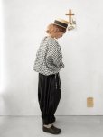 画像13: MARCHE' DE SOEUR／裾絞りリネンプルオーバー・ギンガム