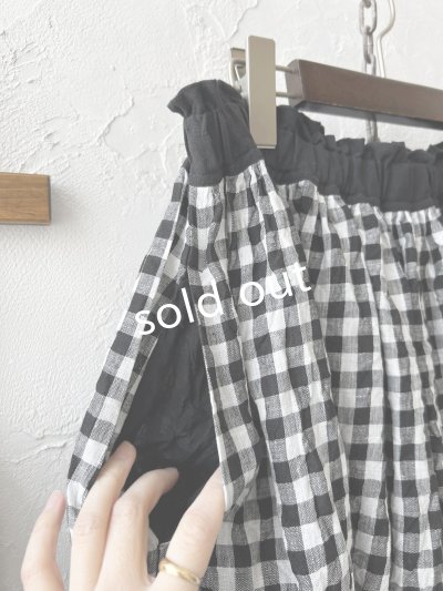 画像7: MARCHE' DE SOEUR/ポケットスカート・ギンガム×ブラック
