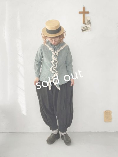 画像10: MARCHE' DE SOEUR/フローフリルタイトブラウス・ブルー