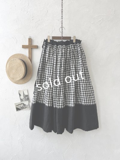 画像8: MARCHE' DE SOEUR/ポケットスカート・ギンガム×ブラック