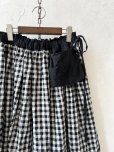 画像2: MARCHE' DE SOEUR／ポケットスカート・ギンガム×ブラック (2)