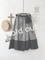 MARCHE' DE SOEUR／ポケットスカート・ギンガム×ブラック