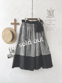 MARCHE' DE SOEUR／ポケットスカート・ギンガム×ブラック