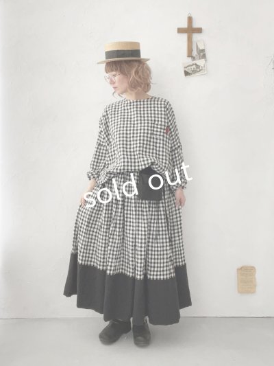 画像10: MARCHE' DE SOEUR/ポケットスカート・ギンガム×ブラック