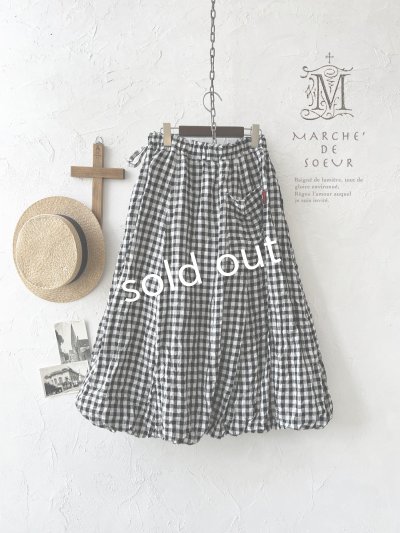 画像1: MARCHE' DE SOEUR／バルーンスカート・ギンガム