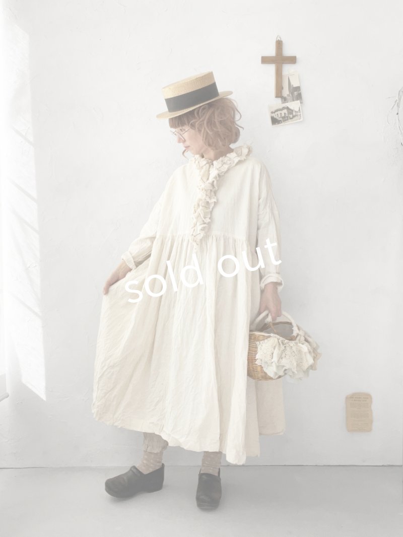 画像14: MARCHE' DE SOEUR／フローフリルワンピース・アイボリー (14)