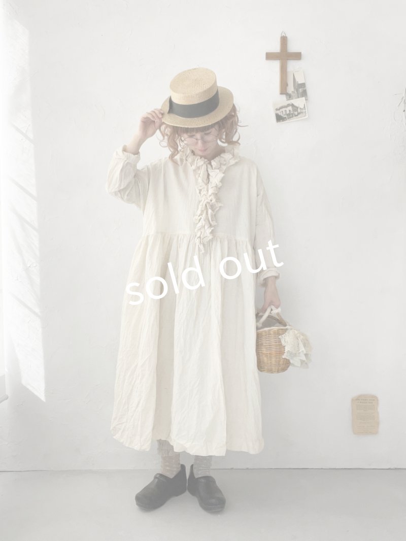 画像13: MARCHE' DE SOEUR／フローフリルワンピース・アイボリー (13)