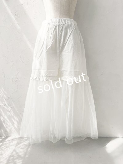 画像4: manoamano/チュールレースペチパンツ・オフ