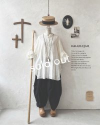 HALLELUJAH／11, Edwardian Chemise エドワーディアン ブラウス・Off-white 