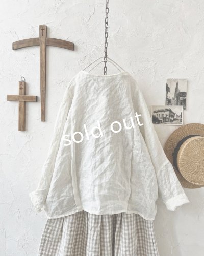 画像9: Branch m'/リネンのボレロカーディガン・オフ